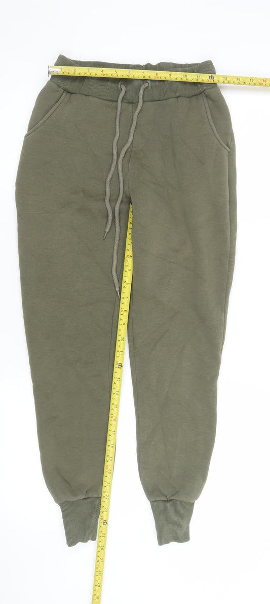 Mens UK Size S Glamify Regular Fit Jogger Green Trousers