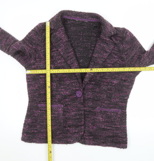 Womens UK Size 16 Marks and Spencer Regular Purple Suit Jacket