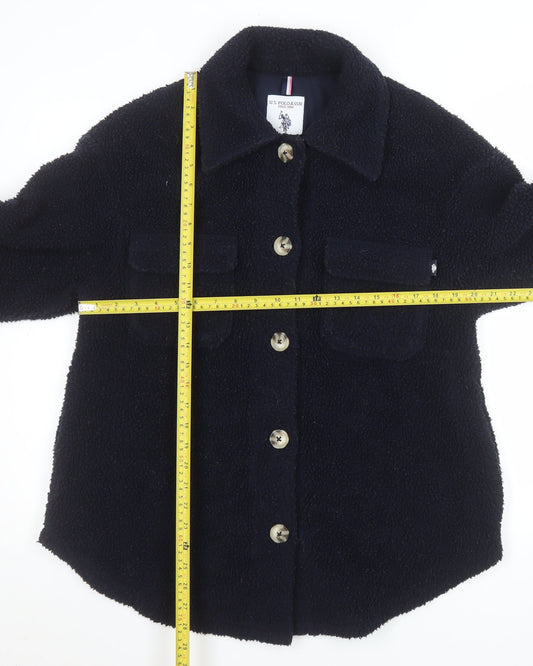 U.S. Polo Assn. Women's Navy Blue Fleece Jacket XS