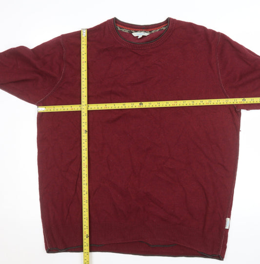 Mens UK Size XL Fat Face Red Pullover Jumper