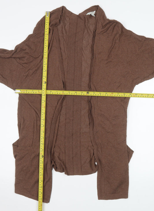 Womens UK Size M Monsoon Brown Cardigan Jumper