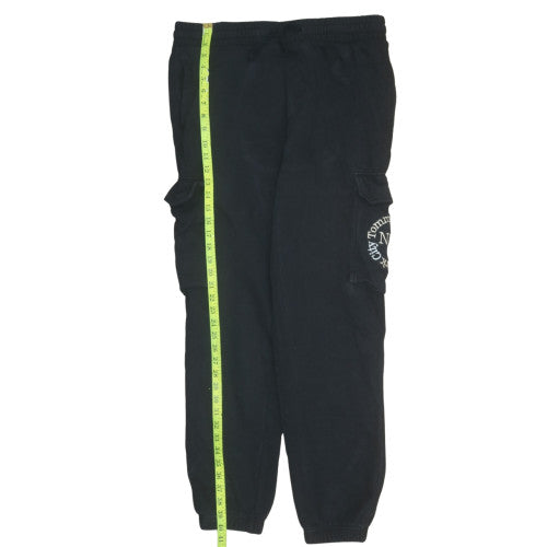 Mens UK Size L Tommy Jeans Regular Fit Jogger Black Trousers