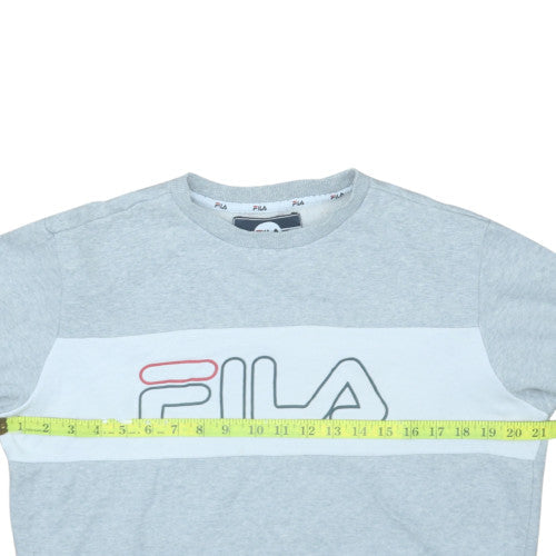 Mens UK Size S FILA Grey Pullover Sweatshirt