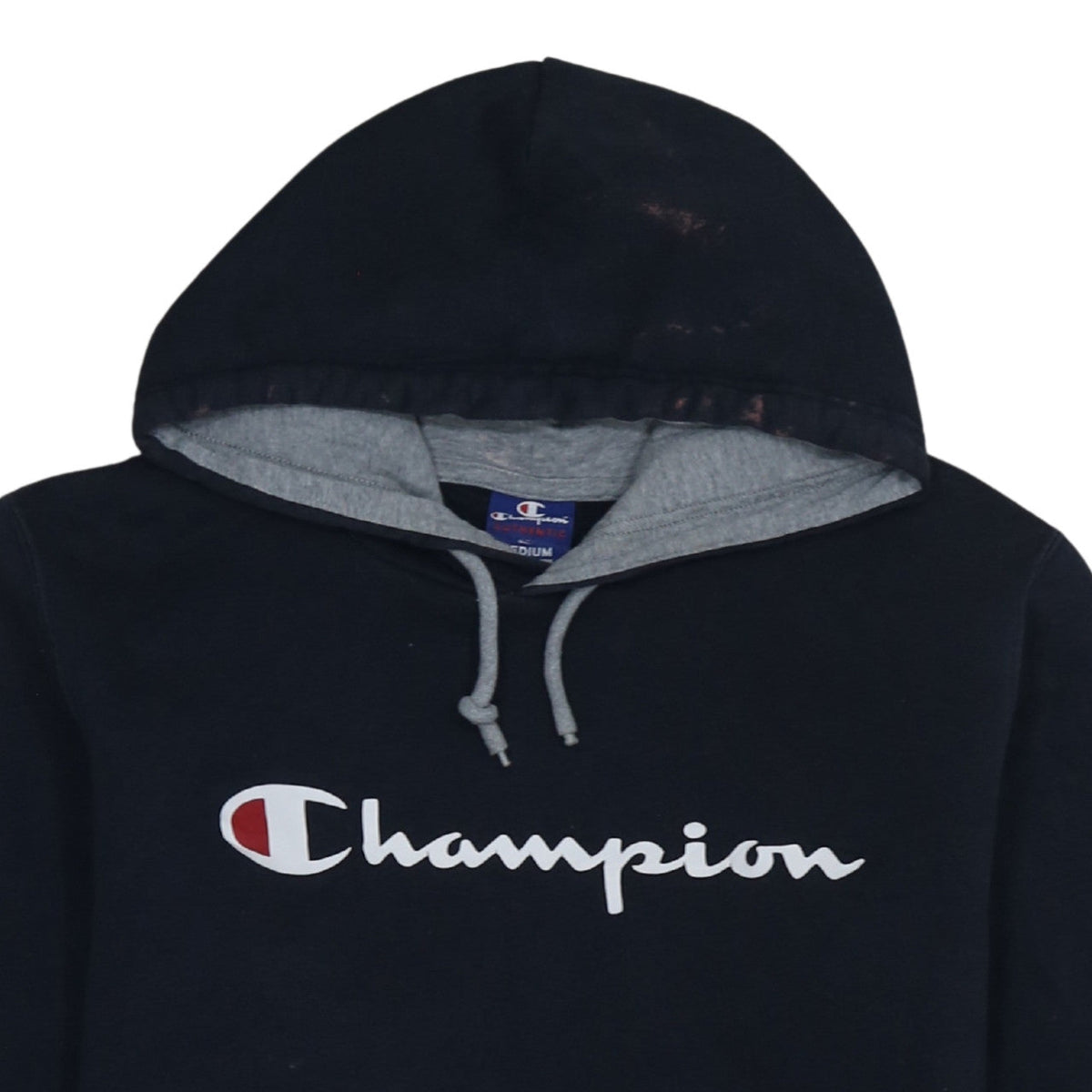 Mens UK Size M Champion Black Pullover Hoodie