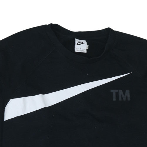 Mens UK Size M Nike Black Pullover Sweatshirt