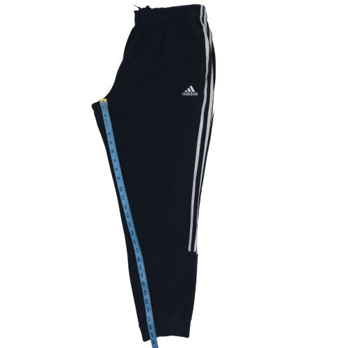 Adidas Men's Black Track Pants Size M Regular Fit Elastic Waist