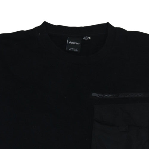 Mens UK Size XL Outfitters Black Pullover Sweatshirt
