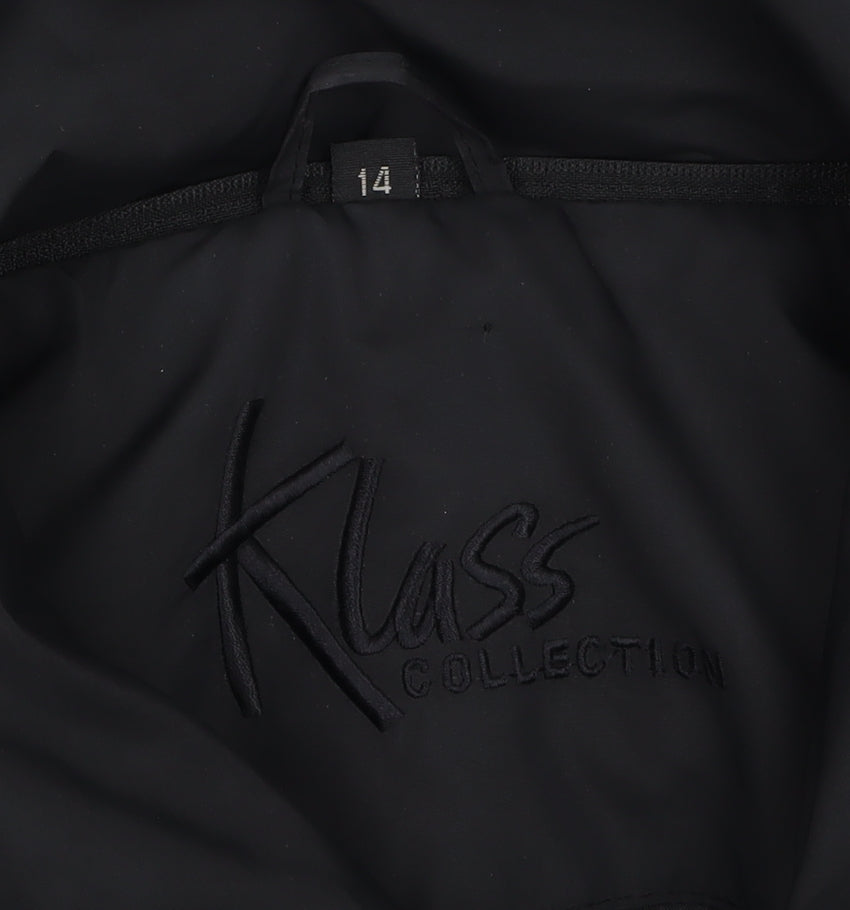 Womens UK Size 14 Klass Collection Black Puffer Jacket