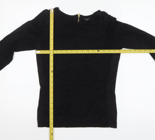 Womens UK Size 8 Dorothy Perkins Black Pullover Jumper