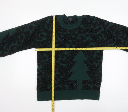 Womens UK Size S NEXT Green Pullover Jumper