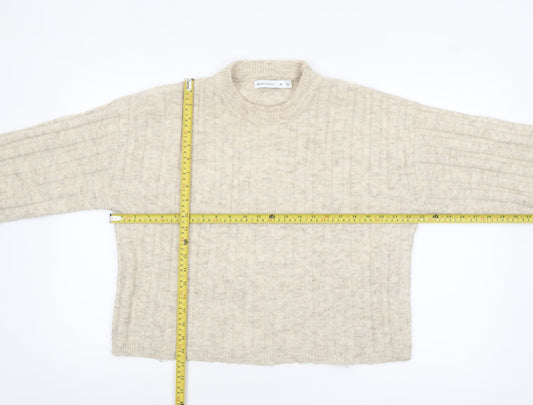 Womens UK Size M Warehouse Beige Pullover Jumper