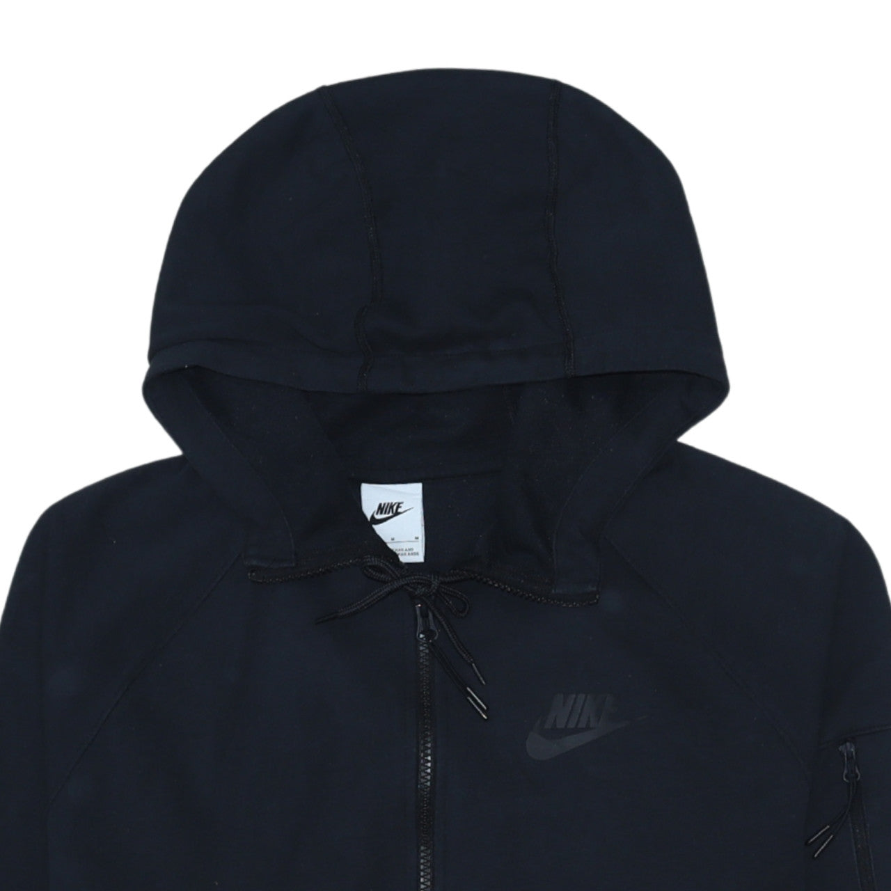 Mens UK Size M Nike Black Full Zip Hoodie