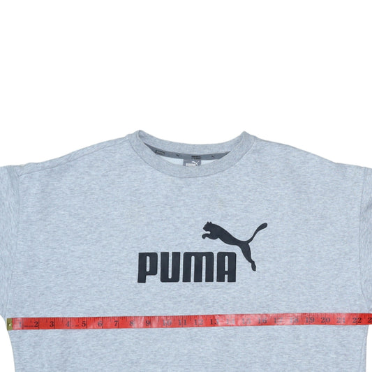Mens UK Size L PUMA Grey Pullover Sweatshirt