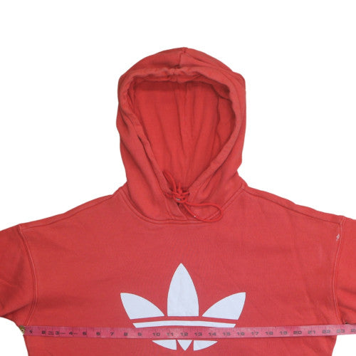 Womens UK Size 12 adidas Red Pullover Hoodie