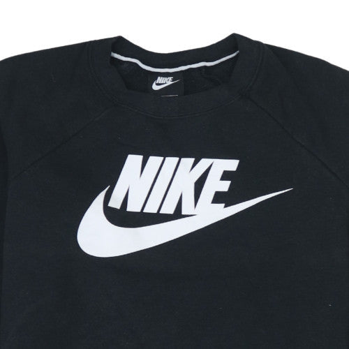 Womens UK Size M Nike Black Pullover Sweatshirt