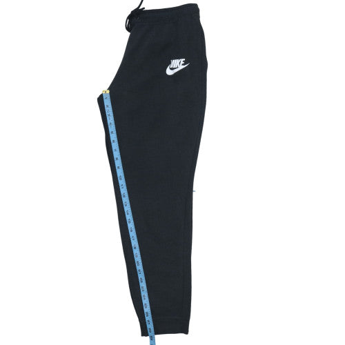 Nike Men's Black Jogger Sweatpants L Regular Fit Fleece Tapered