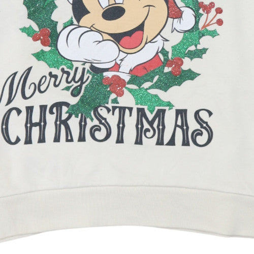 Womens UK Size M Disney Ivory Pullover Sweatshirt