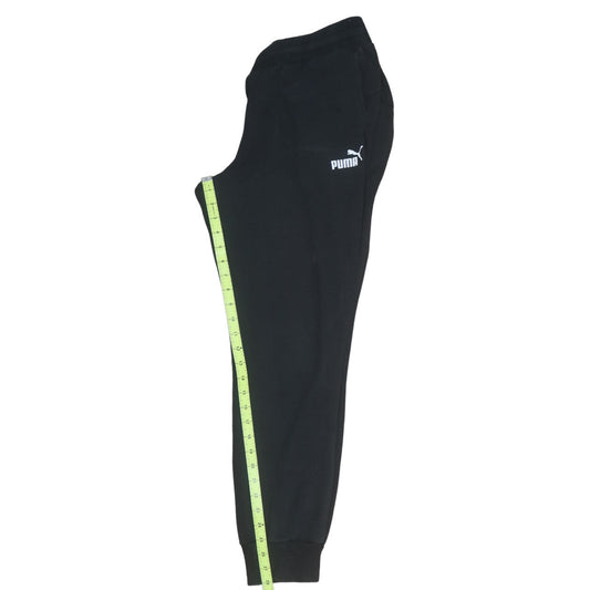Puma Mens Black Jogger Sweatpants M Regular Fit Fleece Sports Trousers