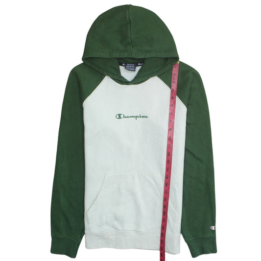 Mens UK Size M Champion Green Pullover Hoodie