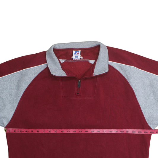 Mens UK Size XL Russell Athletic Red Pullover Sweatshirt