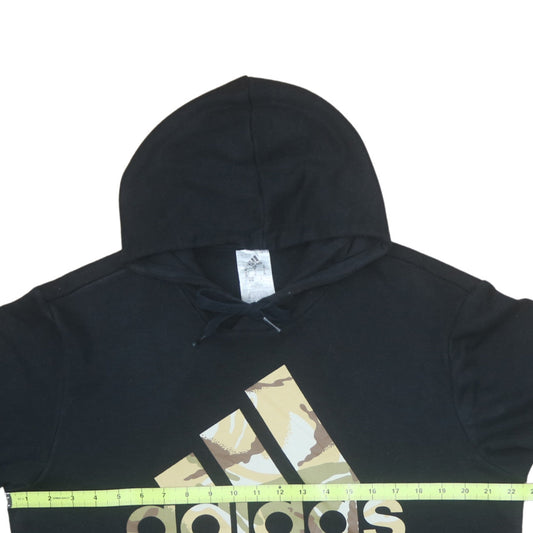 Mens UK Size M adidas Black Pullover Hoodie