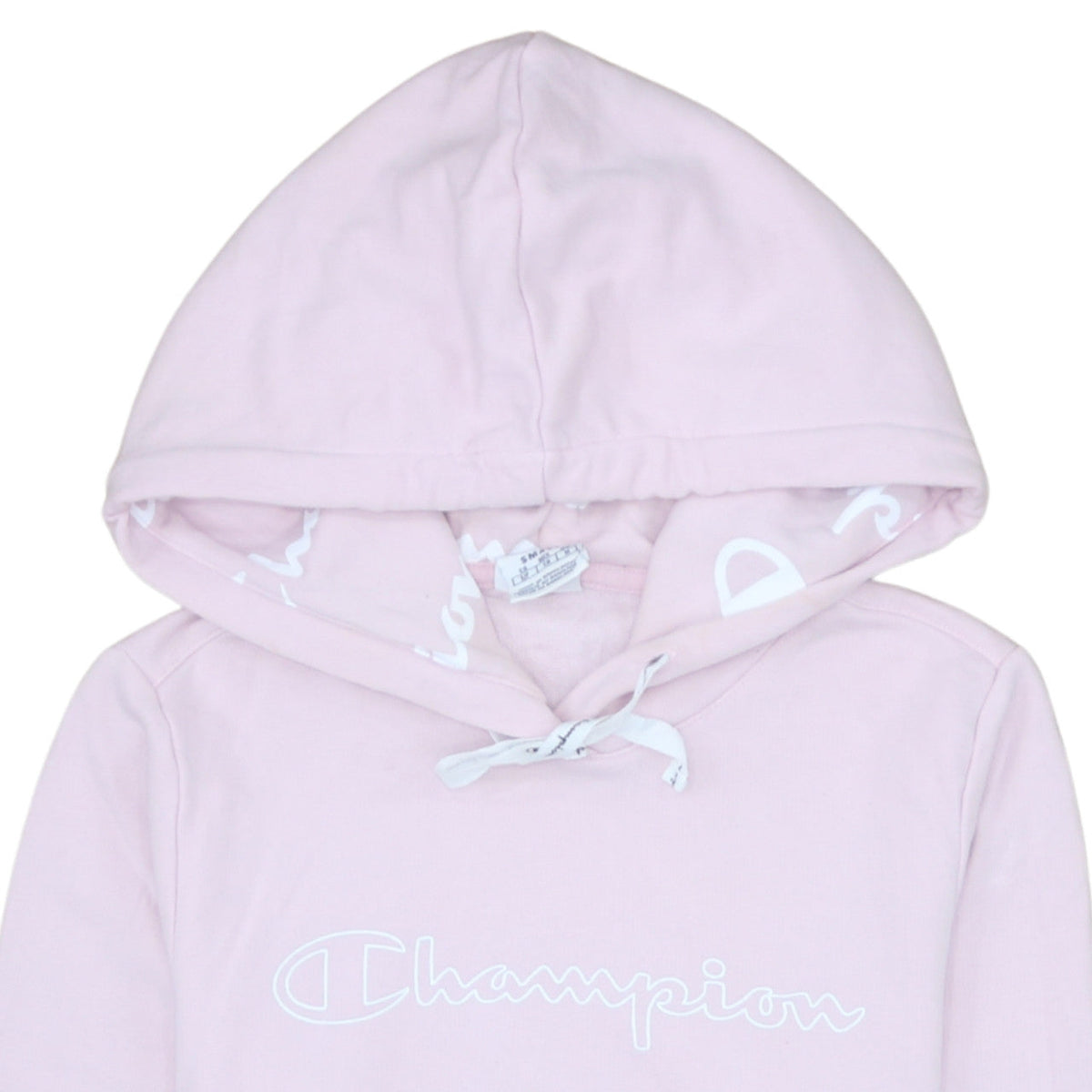 Womens UK Size S Champion Pink Pullover Hoodie