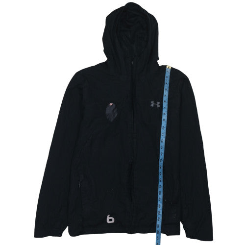 Under Armour Mens Black L Lightweight Hooded Windbreaker Jacket