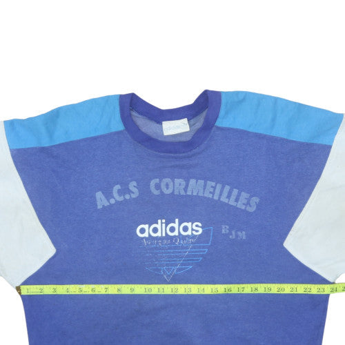 Womens UK Size 8 adidas Blue Pullover Sweatshirt