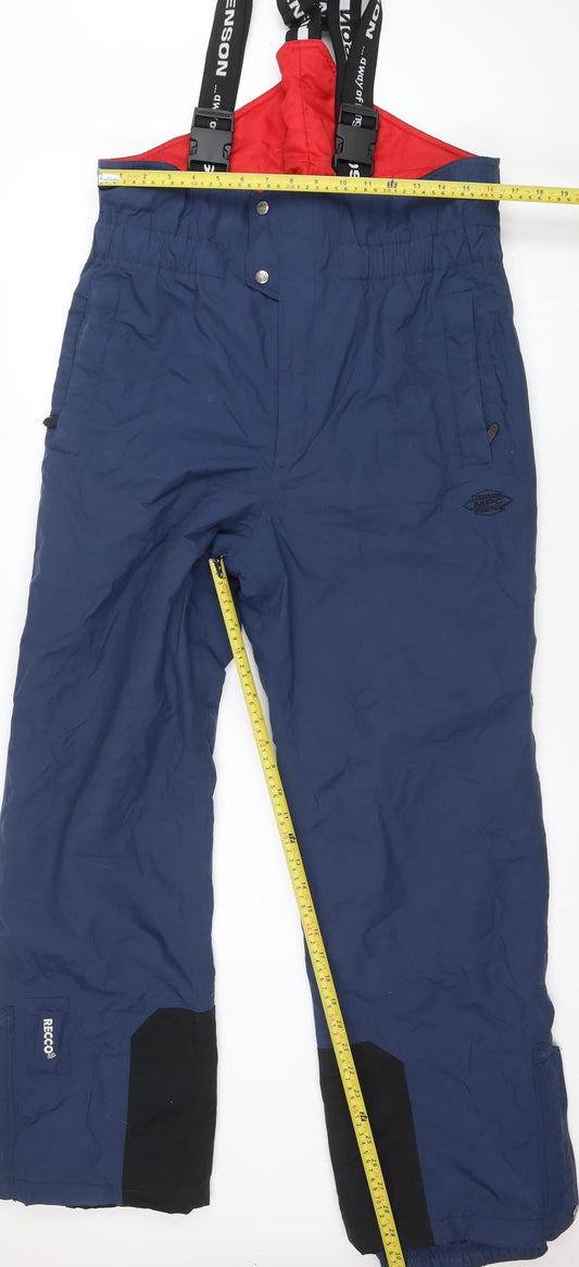 Mens UK Size 52 Tenson Regular Fit Snow Pants Blue Trousers