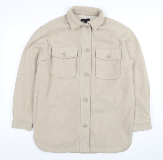 Womens UK Size 8 New Look Beige Basic Jacket