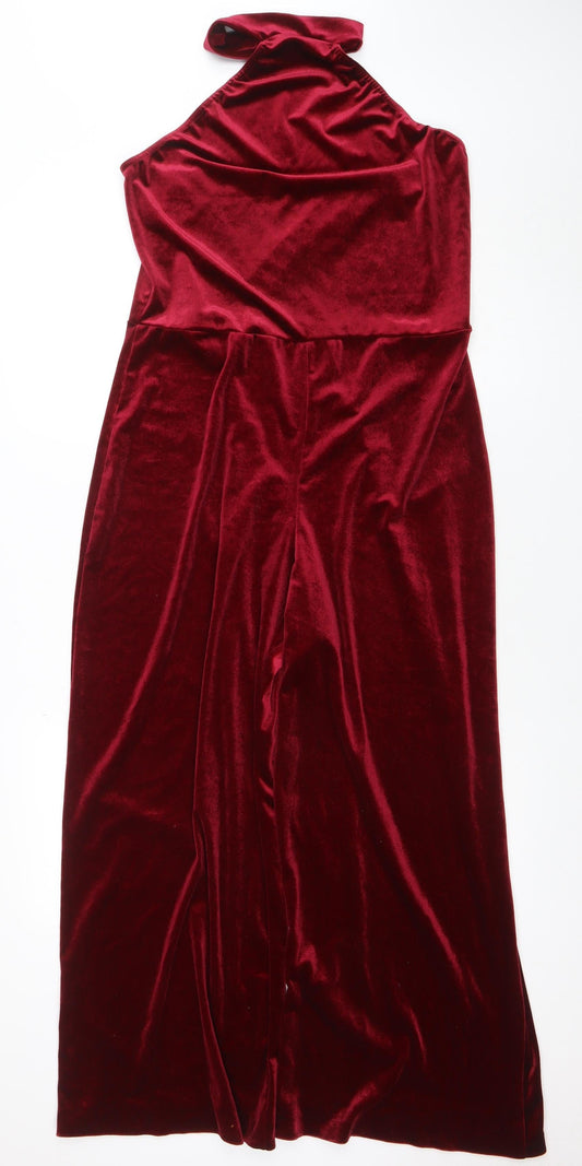 Womens UK Size 16 PRETTYLITTLETHING One-Piece Red Jumpsuit