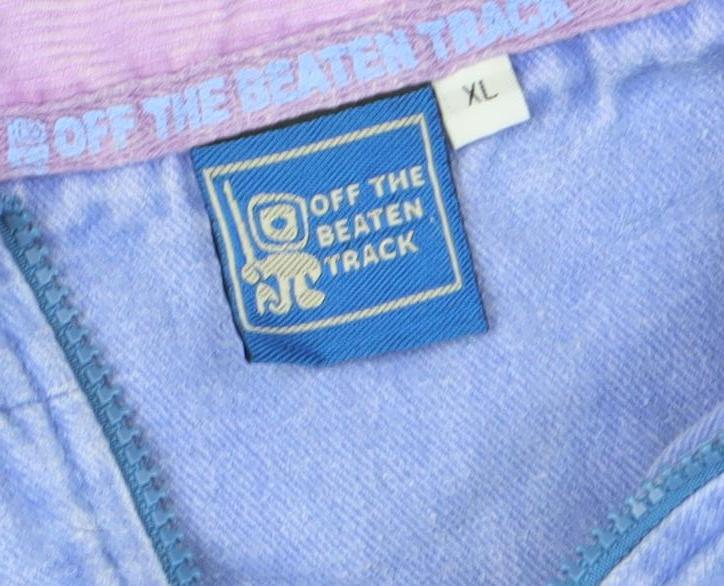 Womens UK Size XL Off The Beaten Track Blue Pullover Sweatshirt