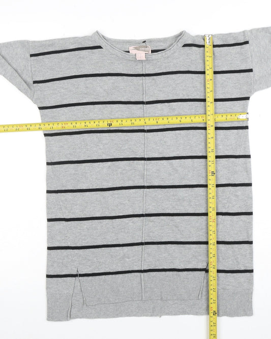 Womens UK Size XS FOREVER 21 Grey Pullover Jumper