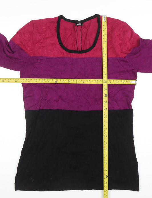 Womens UK Size M Marks and Spencer Multicoloured Tunic Button-Up