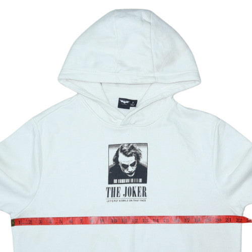 Mens UK Size S Primark White Pullover Hoodie