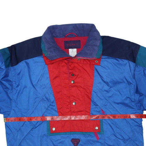 Mens UK Size M Degre 7 Blue Anorak Coat