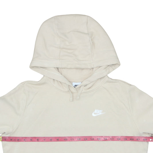Womens UK Size M Nike Beige Pullover Hoodie