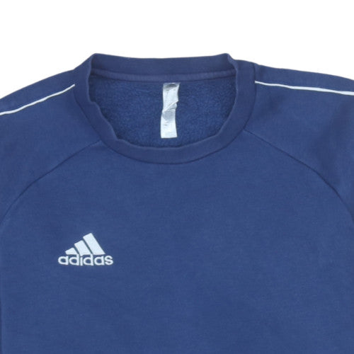 Mens UK Size S adidas Blue Pullover Sweatshirt