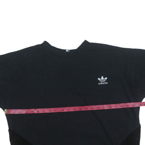 Womens UK Size 14 adidas Black Pullover Sweatshirt