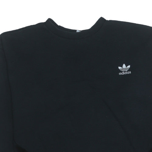 Womens UK Size 14 adidas Black Pullover Sweatshirt