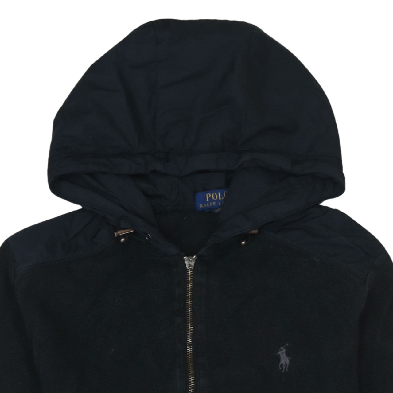 Mens UK Size S Polo Ralph Lauren Black Full Zip Hoodie