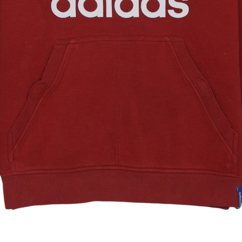 Mens UK Size M adidas Red Pullover Hoodie