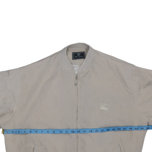 Mens UK Size L GueZhiTing Beige Bomber Jacket