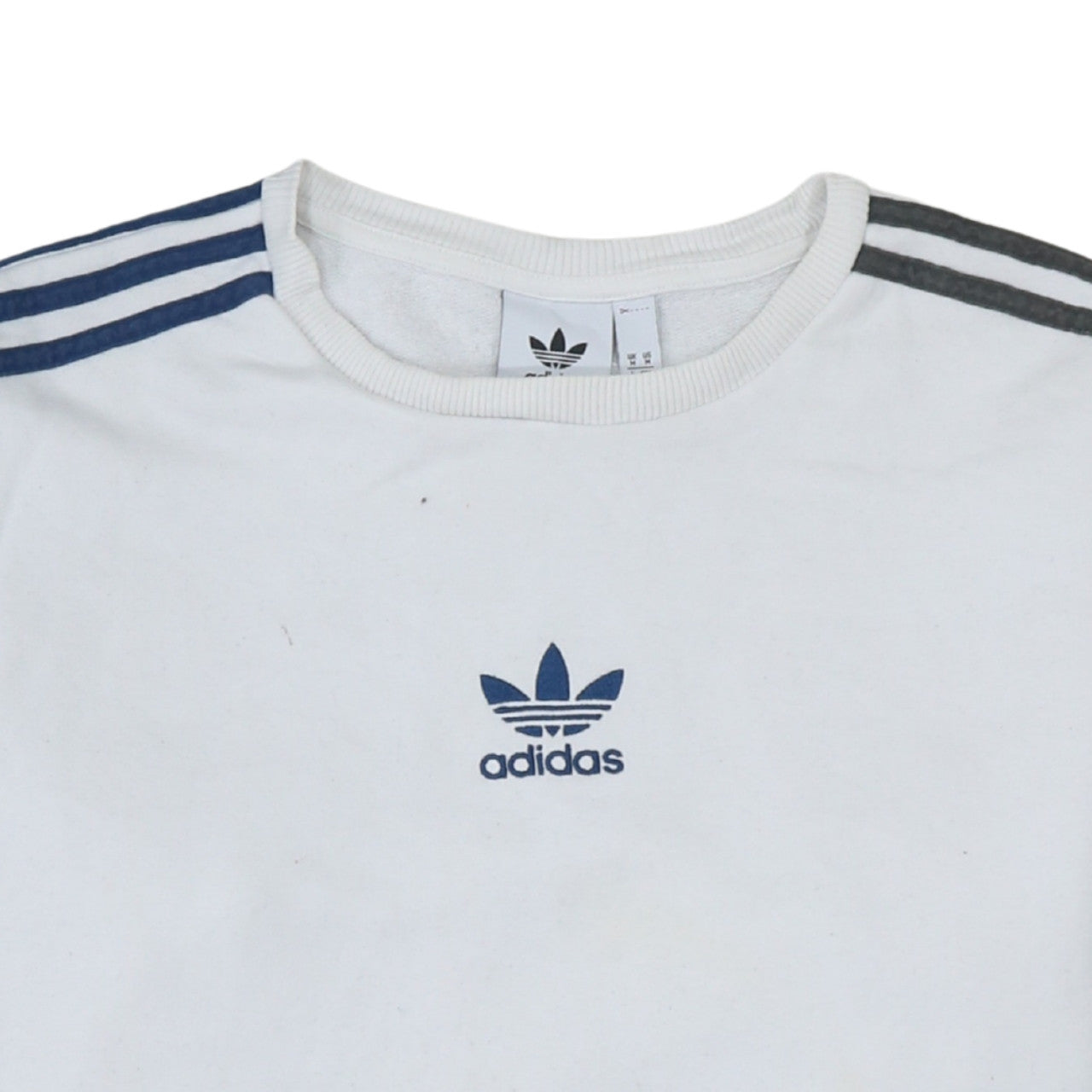 Mens UK Size M adidas White Pullover Sweatshirt
