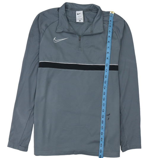 Mens UK Size S Nike Grey 1/4 Zip Sweatshirt