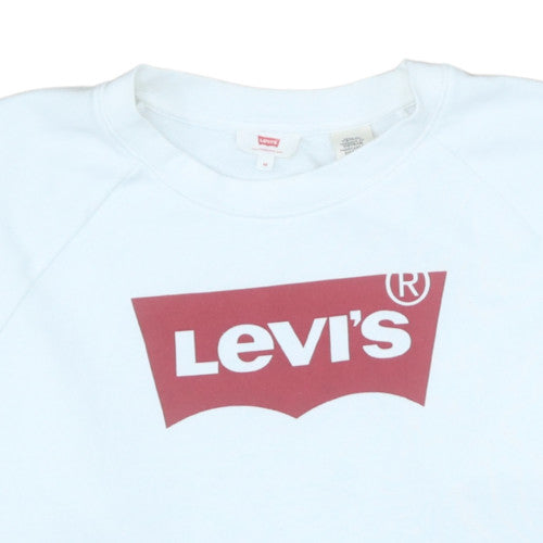 Womens UK Size M Levi's White Pullover Sweatshirt