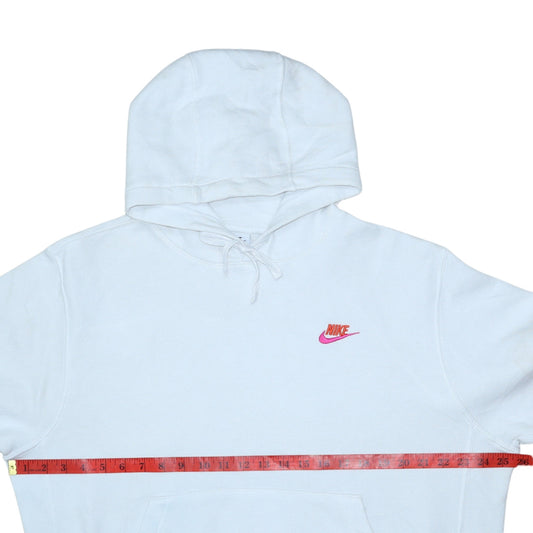 Womens UK Size M Nike White Pullover Hoodie