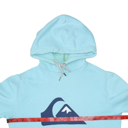 Mens UK Size S Quiksilver Blue Pullover Hoodie