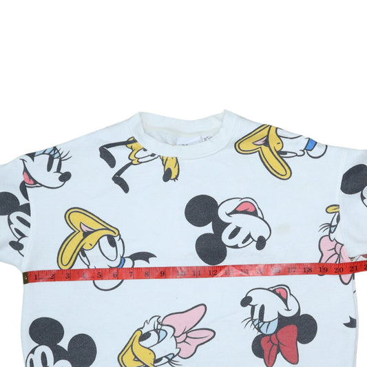 Womens UK Size XS Disney White Pullover Sweatshirt