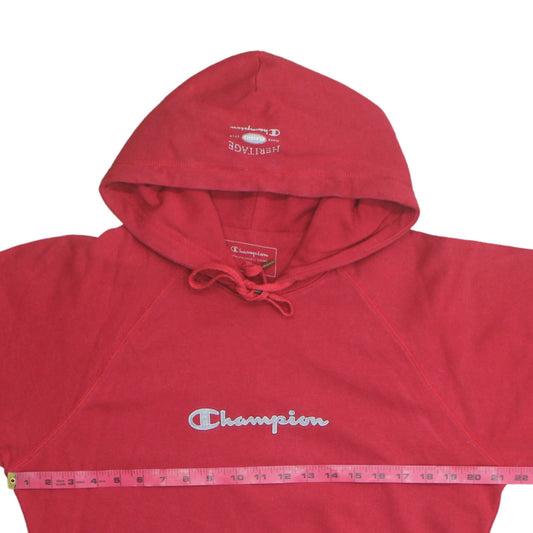 Mens UK Size XL Champion Red Pullover Hoodie
